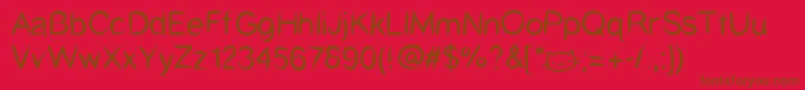 Catcafe Font – Brown Fonts on Red Background