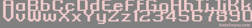 fuente Kyrou9RegularBoldXtnd – Fuentes Rosadas Sobre Fondo Gris