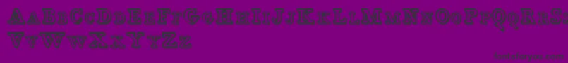 Шрифт Egidia – чёрные шрифты на фиолетовом фоне