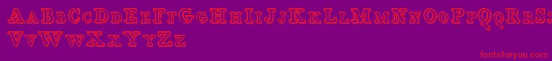 Egidia Font – Red Fonts on Purple Background