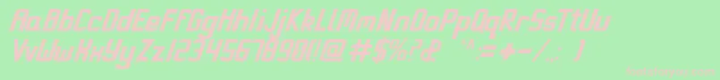 Miami Font – Pink Fonts on Green Background