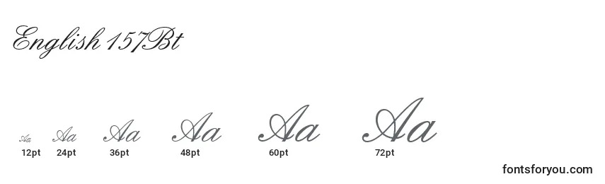 Größen der Schriftart English157Bt