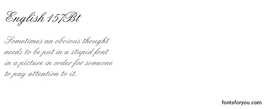 Schriftart English157Bt