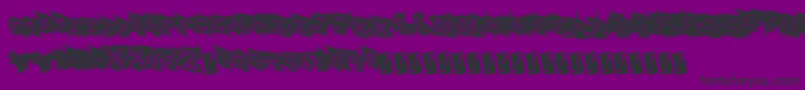 Scratchingly-Schriftart – Schwarze Schriften auf violettem Hintergrund