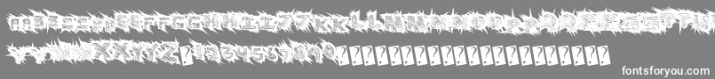 More about Scratchingly Font Scratchingly Font – White Fonts on Gray Background