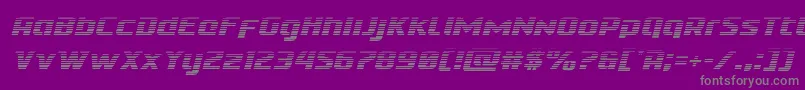 Czcionka Cobaltaliengradital – szare czcionki na fioletowym tle