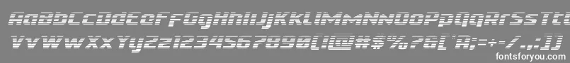 フォントCobaltaliengradital – 灰色の背景に白い文字