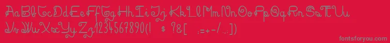 RockAndRollStreet Font – Gray Fonts on Red Background