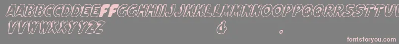 ElwoodItalic Font – Pink Fonts on Gray Background