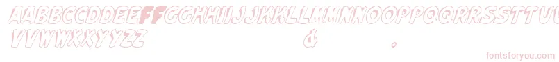 ElwoodItalic Font – Pink Fonts on White Background