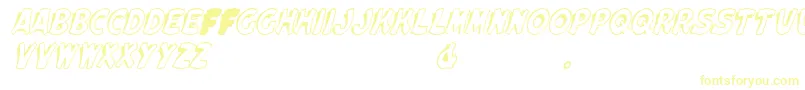 ElwoodItalic Font – Yellow Fonts on White Background