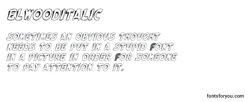 Review of the ElwoodItalic Font