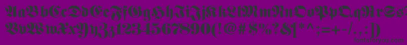 Fellowmaiden Font – Black Fonts on Purple Background