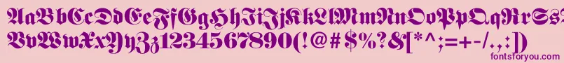 Fellowmaiden Font – Purple Fonts on Pink Background