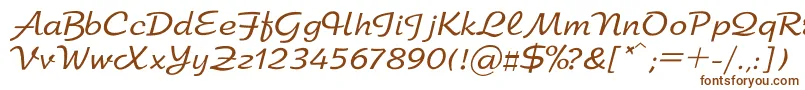 Шрифт Arbat – коричневые шрифты