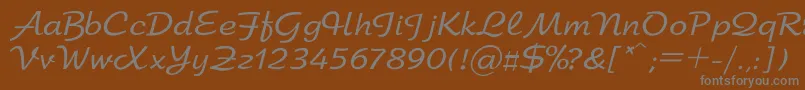 Шрифт Arbat – серые шрифты на коричневом фоне