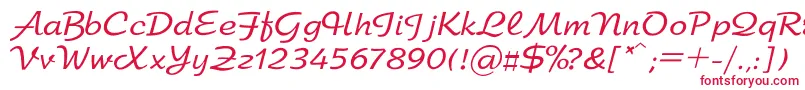 Шрифт Arbat – красные шрифты