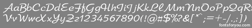 Arbat Font – White Fonts on Gray Background