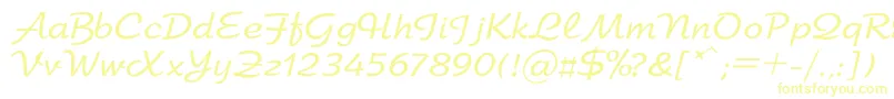 Arbat-fontti – keltaiset fontit