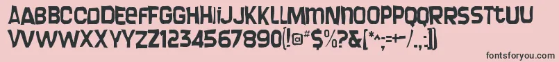 Screengemgaunt Font – Black Fonts on Pink Background