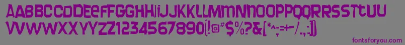 Screengemgaunt Font – Purple Fonts on Gray Background