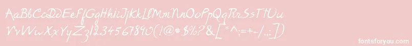 P22RodinRegular Font – White Fonts on Pink Background
