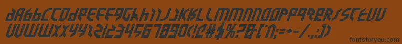 Valkyrieebi Font – Black Fonts on Brown Background
