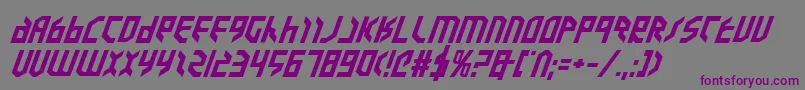 Valkyrieebi Font – Purple Fonts on Gray Background