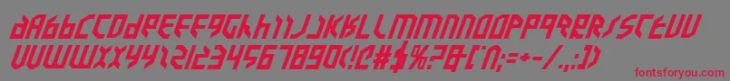 Valkyrieebi Font – Red Fonts on Gray Background