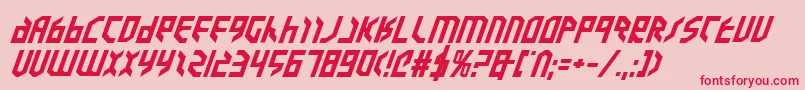 Valkyrieebi Font – Red Fonts on Pink Background