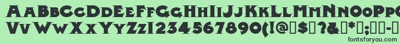 Midlrn Font – Black Fonts on Green Background