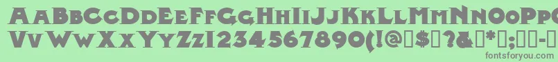 Midlrn Font – Gray Fonts on Green Background