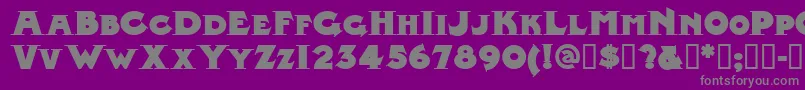 Midlrn Font – Gray Fonts on Purple Background