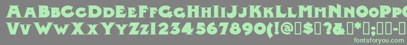 Midlrn Font – Green Fonts on Gray Background