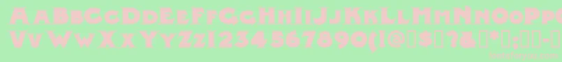 Midlrn Font – Pink Fonts on Green Background