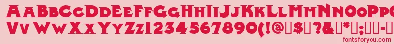Midlrn Font – Red Fonts on Pink Background