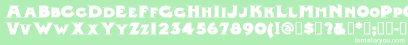 Midlrn Font – White Fonts on Green Background