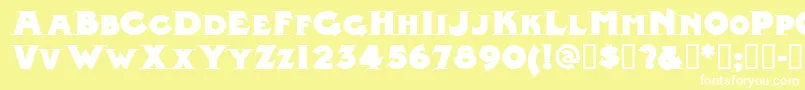 Midlrn Font – White Fonts on Yellow Background