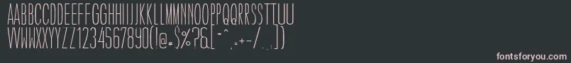 CaledoLightWebfont-fontti – vaaleanpunaiset fontit mustalla taustalla
