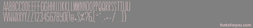 Шрифт CaledoLightWebfont – розовые шрифты на сером фоне