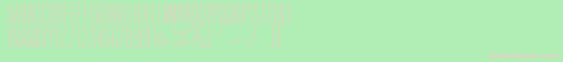 フォントCaledoLightWebfont – 緑の背景にピンクのフォント