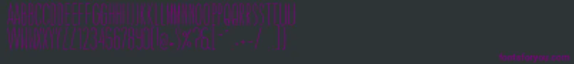 Шрифт CaledoLightWebfont – фиолетовые шрифты на чёрном фоне