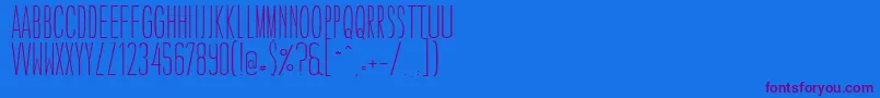 CaledoLightWebfontフォントについての詳細 フォントCaledoLightWebfont – 紫色のフォント、青い背景