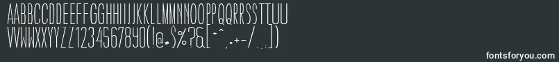 CaledoLightWebfont Font – White Fonts on Black Background