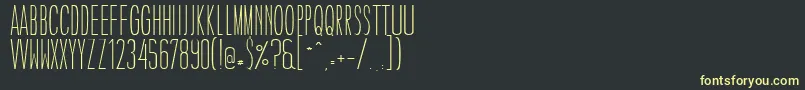 CaledoLightWebfontフォントについての詳細 フォントCaledoLightWebfont – 黒い背景に黄色の文字