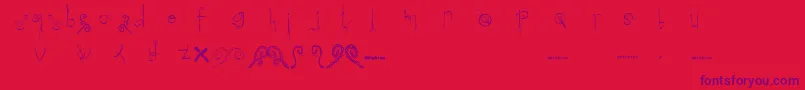 fuente Morphina – Fuentes Moradas Sobre Fondo Rojo
