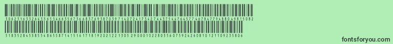 Fonte V300002 – fontes pretas em um fundo verde