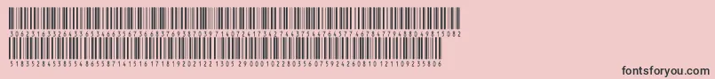 フォントV300002 – ピンクの背景に黒い文字