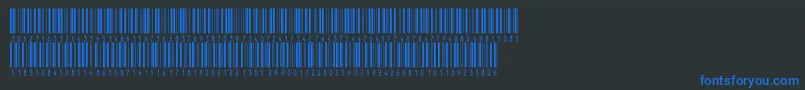 Police V300002 – polices bleues sur fond noir
