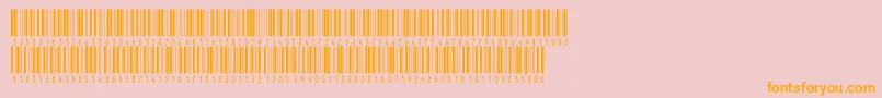 Czcionka V300002 – pomarańczowe czcionki na różowym tle